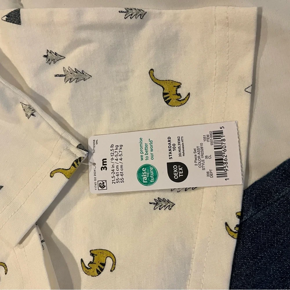 Carter's White and Blue Kids Matching Set